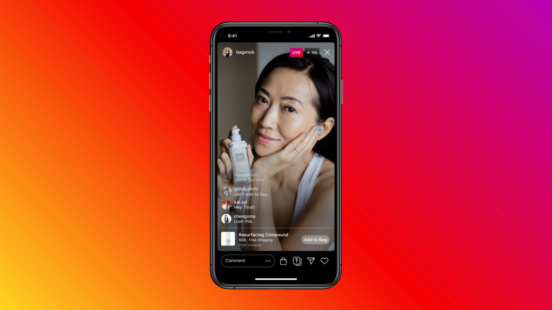 Live shopping su Instagram